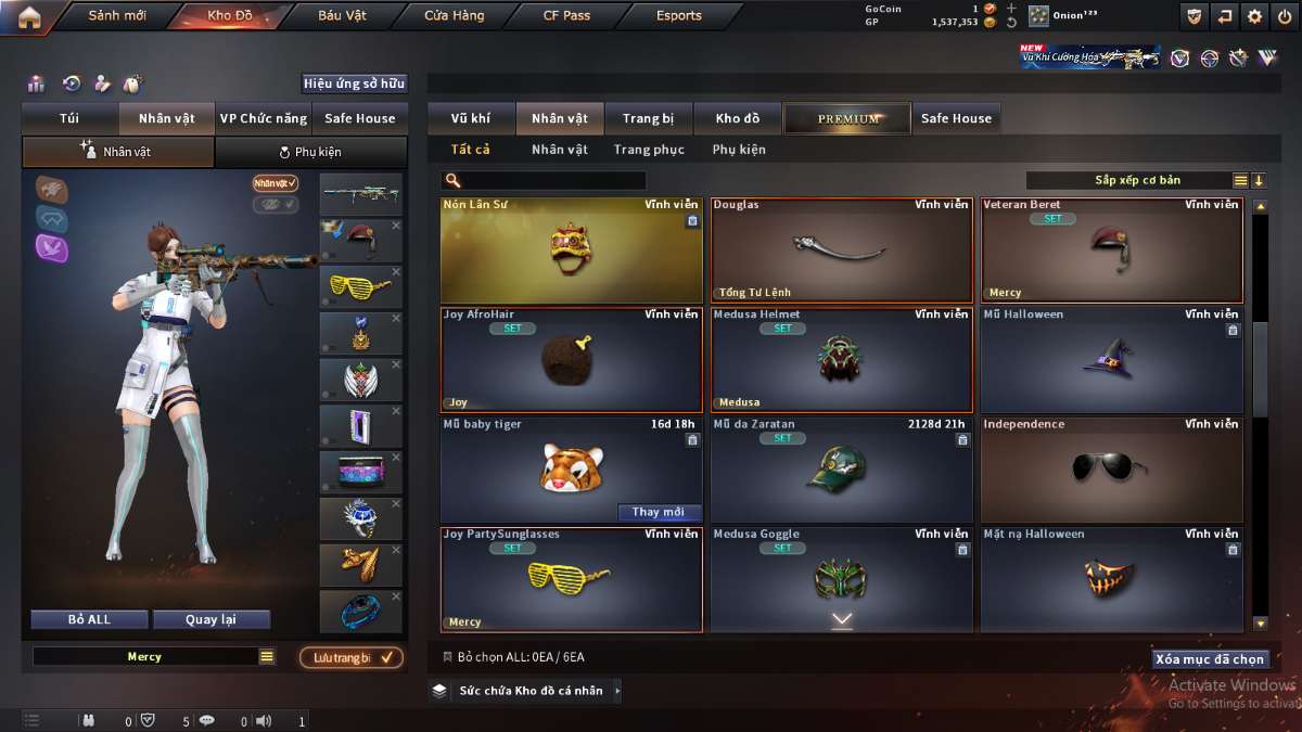 shop acc cf uy tin gia re